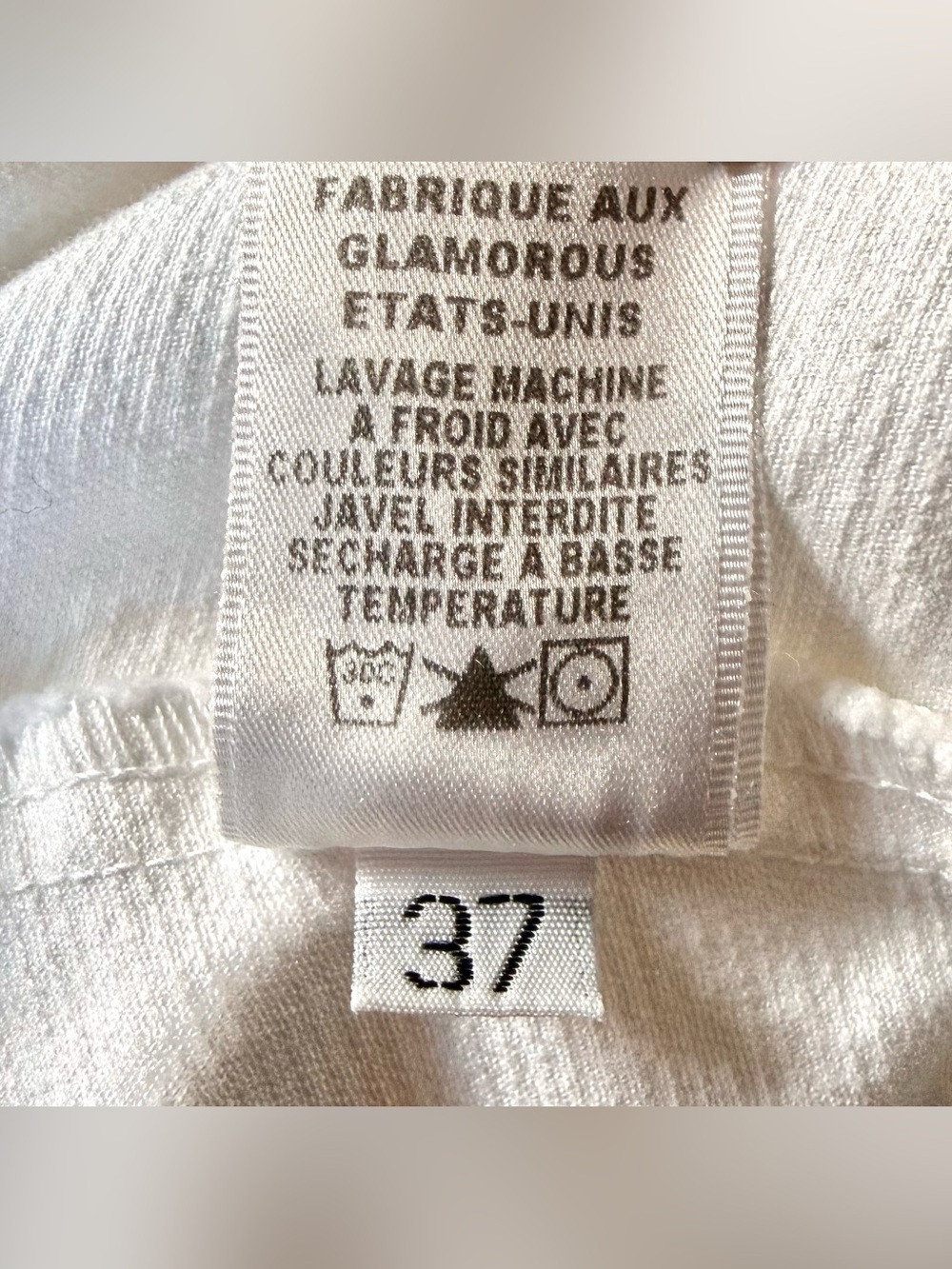 Y2K VINTAGE JUICY COUTURE JEANS White Twill Blue Piping Blazer Jacket Size XL - Picture 13 of 15
